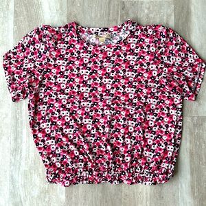 MICHAEL Michael Kors Floral Elastic Blouse